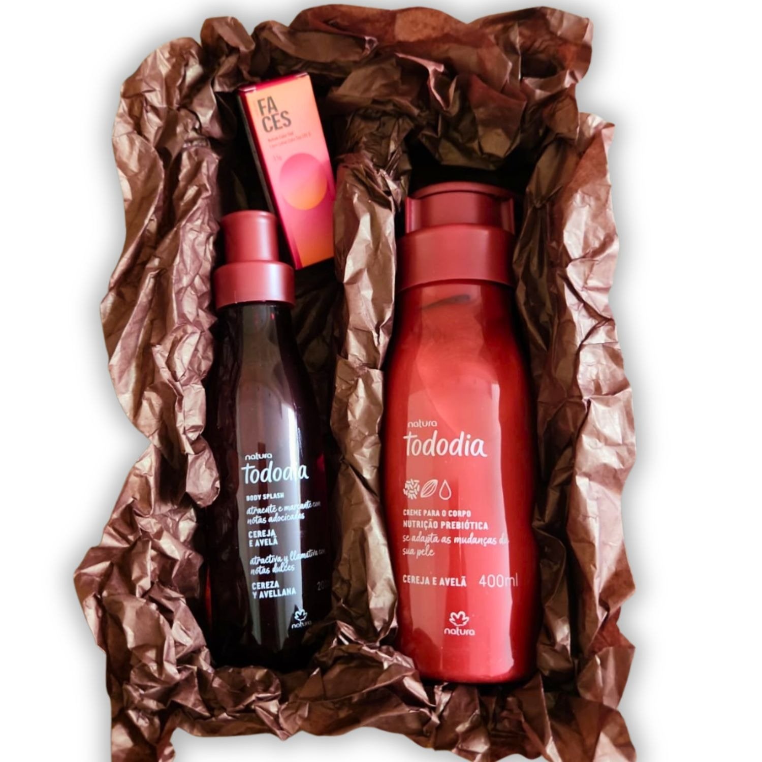 Kit Presente Natura TodoDia Cereja e Avelã com Batom
