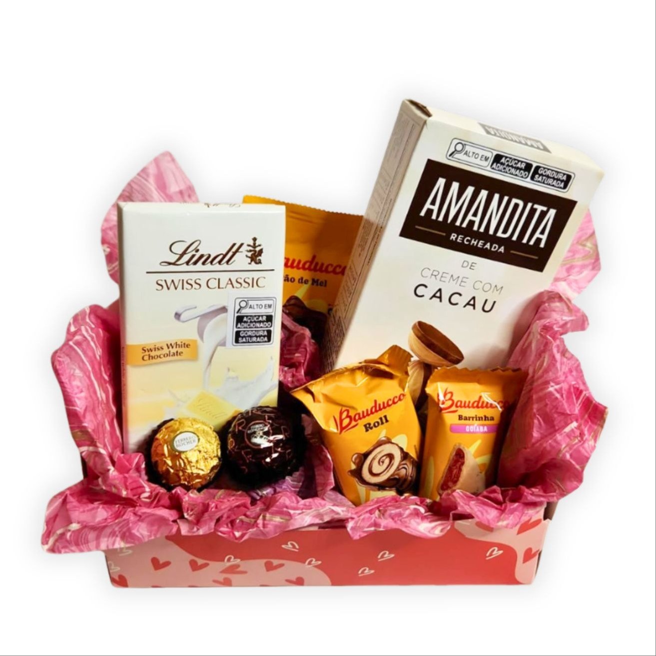 Cesta Amor Sem Medidas: Lindt e Ferrero