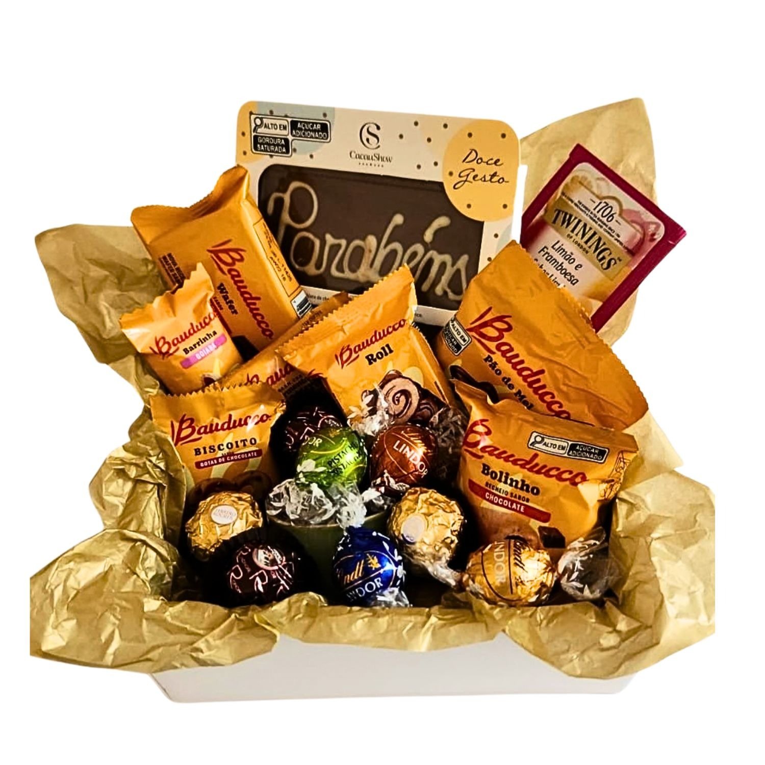 Parabéns Chocolate Gourmet com Lindt e Ferrero