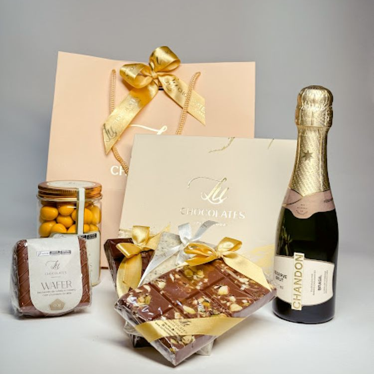 Kit Doce Surpresa Lu Chocolates com Chandon