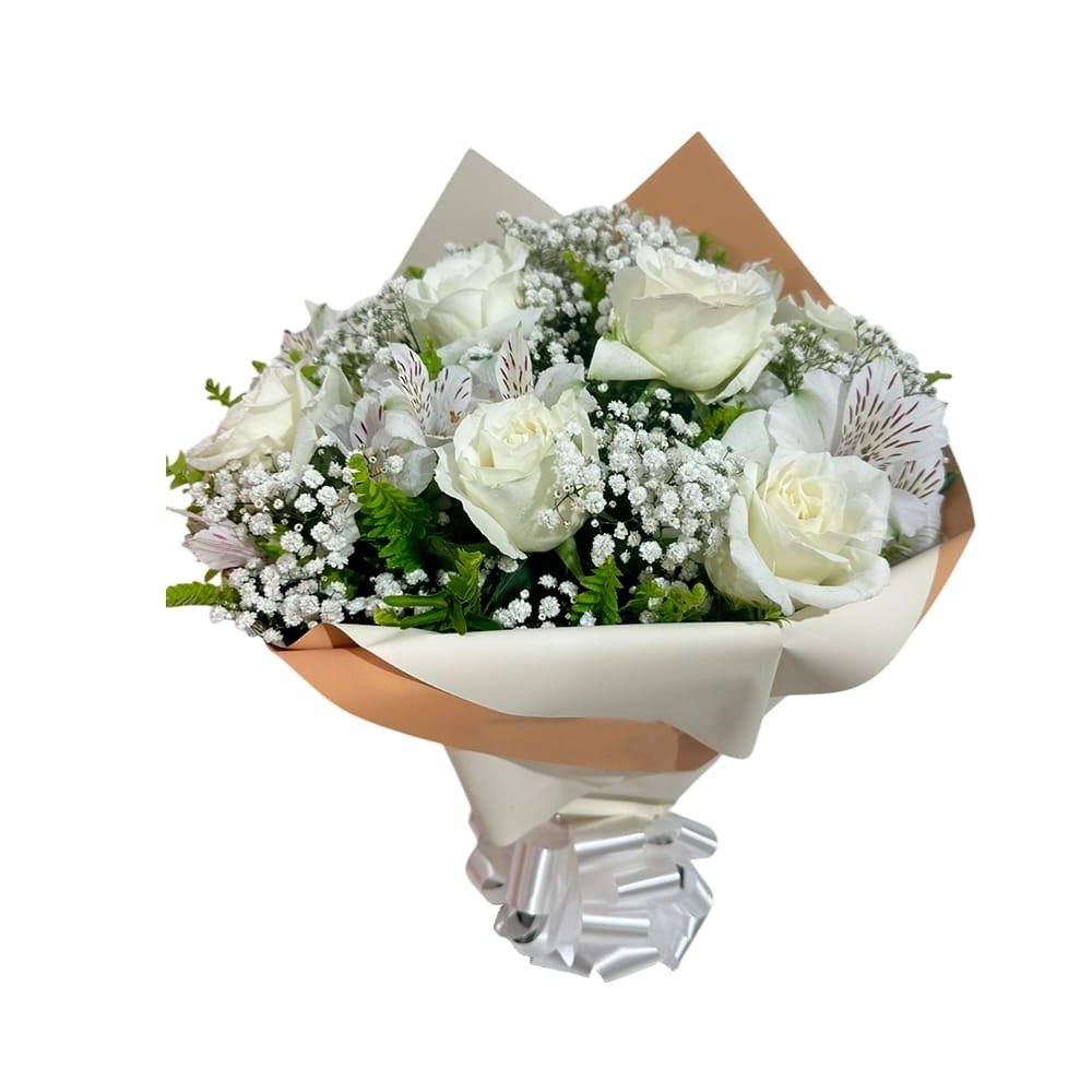Buquê de Rosas Brancas Exportação