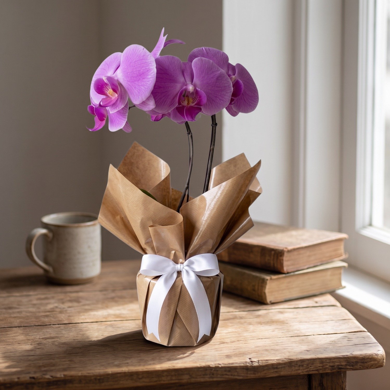 Vaso de Orquídea Phalaenopsis Lilás