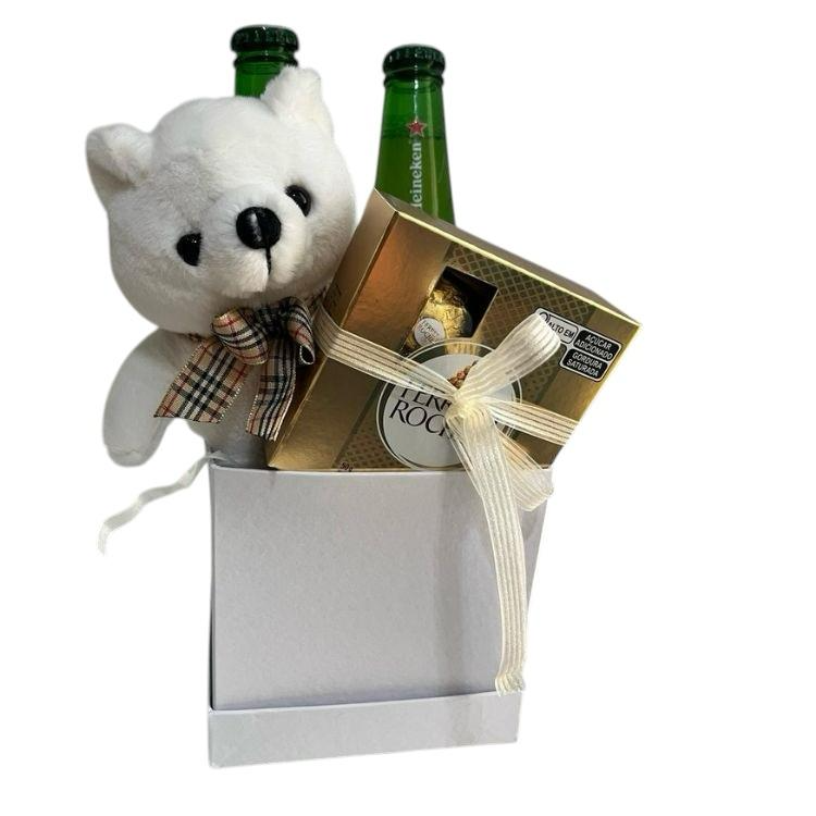Box Heineken Com Ursinho e Ferrero Rocher