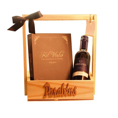 Cesta de Vinho com Abridor