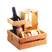Cesta de Vinho Premium com Taça