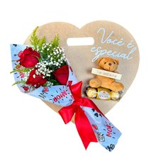 Buquê e Coração Especial 