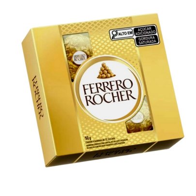 Caixa Ferrero Rocher com 4 unidades