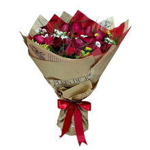 Buque classico 12 rosas 