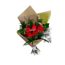 Ramalhete de 6 Rosas Vermelhas
