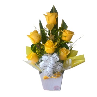 Arranjo de  Rosas Amarelas