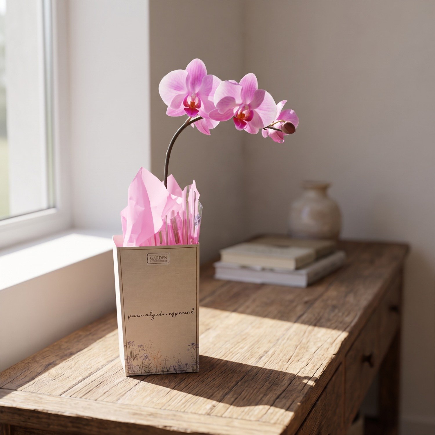 Orquídea na Sacolinha para Alguém Especial