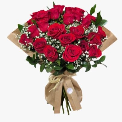 Buquê 24 Rosas Vermelhas Nacionais