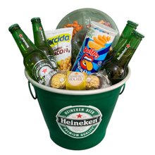 Balde de Aluminio com Petiscos e Bebidas