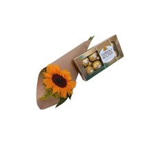 Girassol Solitário mais Ferrero Rocher