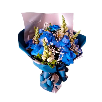 Buquê Flores Azuis
