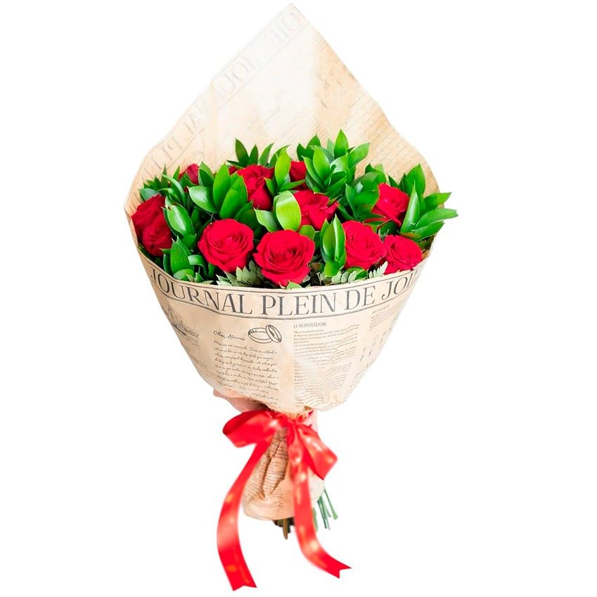 Buquê 12 Rosas Tradicional