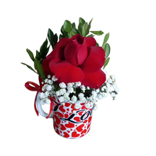 Caneca Amor em Flor - Rosa Vermelha