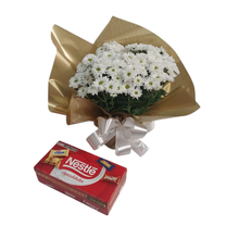 Margarida Plantada Branca Mine com Bombons