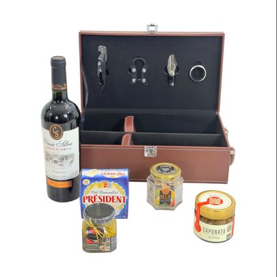 Kit Executivo Queijo e Vinho Terroir