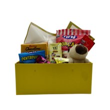 Cesta de Doces Fini com Chaveiro para Criança