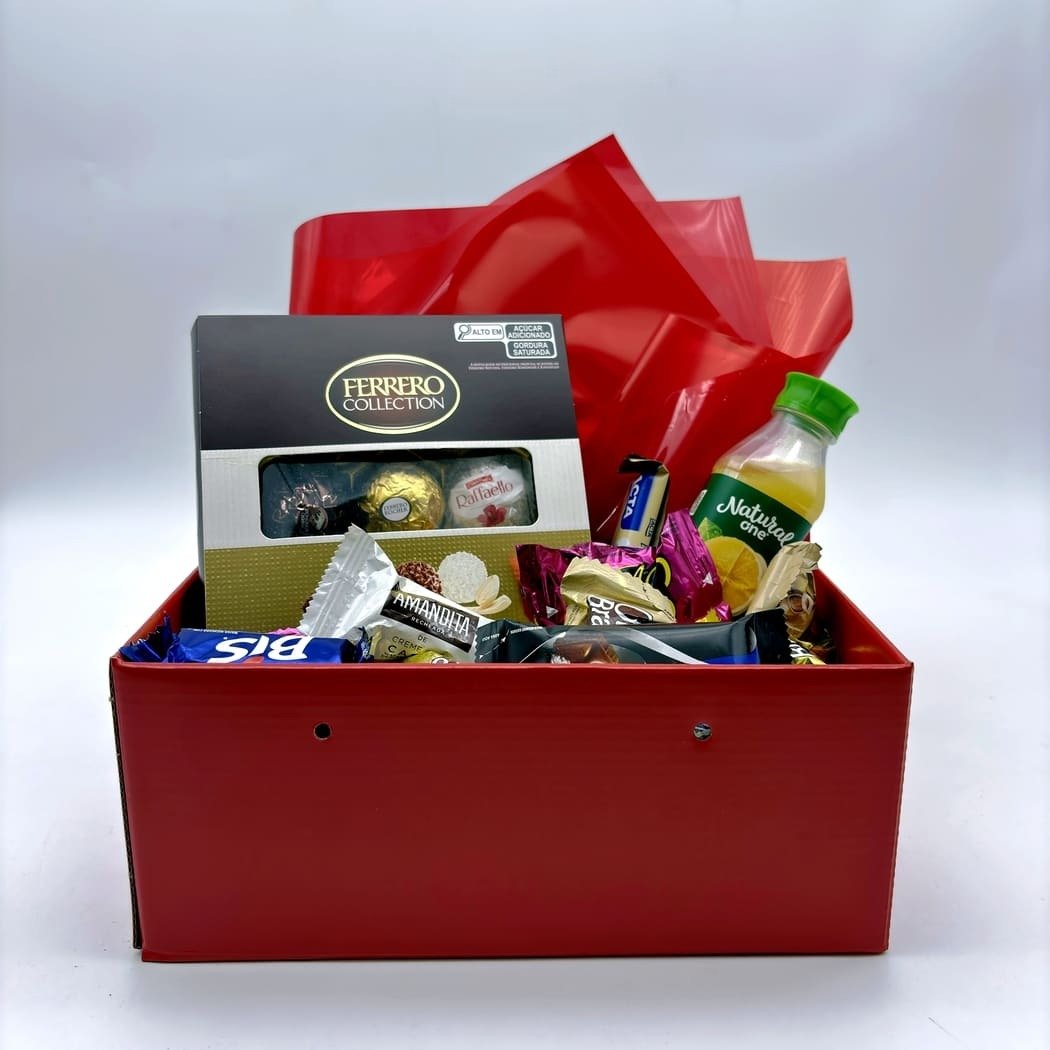 Kit Caixa de Chocolate para Amiga Ferrero Rocher