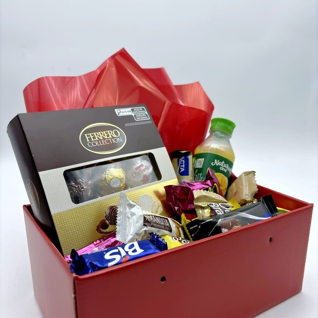 Kit Caixa de Chocolate para Amiga Ferrero Rocher