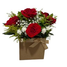 Caixa Box Rosas Vermelhas