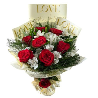 Buquê Encanto Rosas Vermelhas