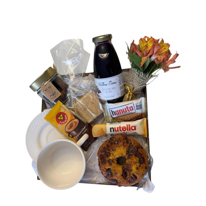 Cesta de Café e Presente - Doce Aconchego