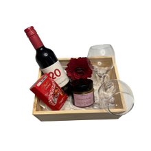 Cesta Romântica Amor e Vinho