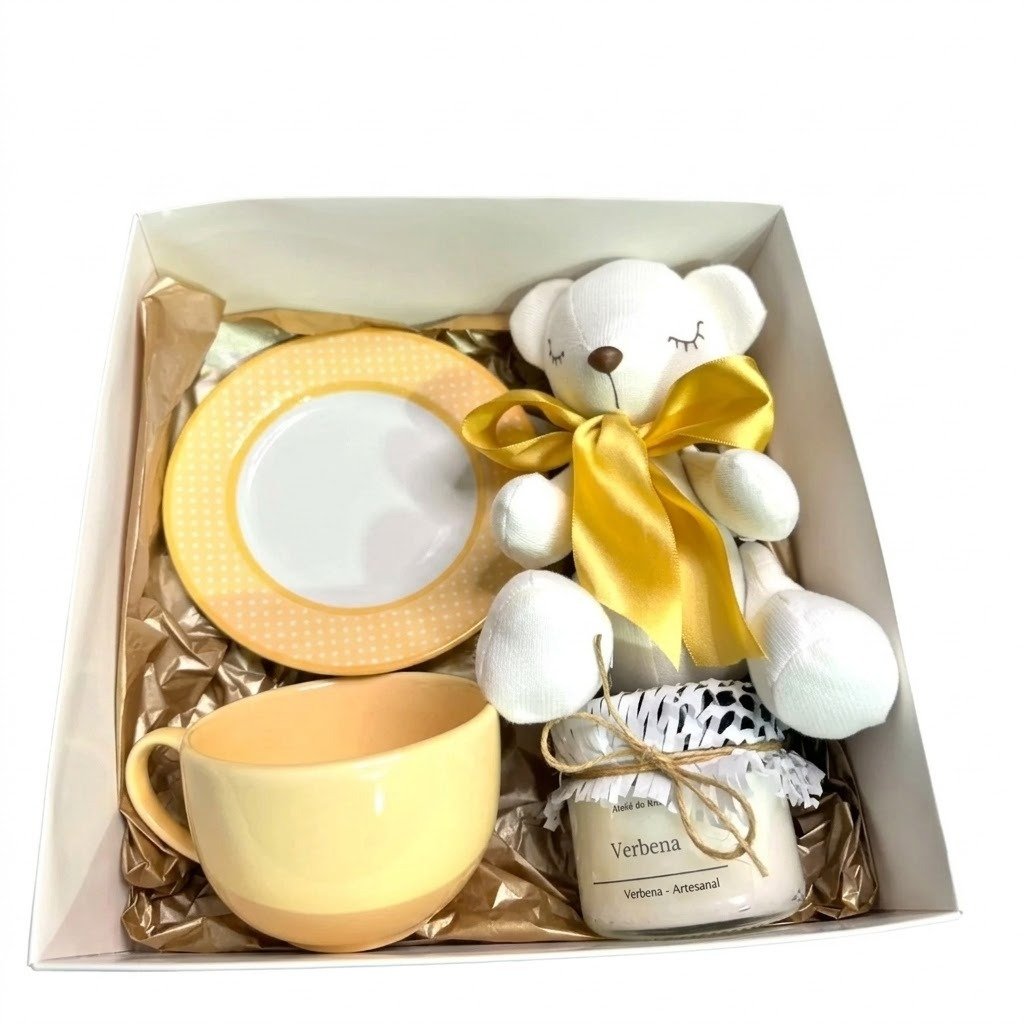 Kit Presente Maternidade e Batizado Box Boas-Vindas 