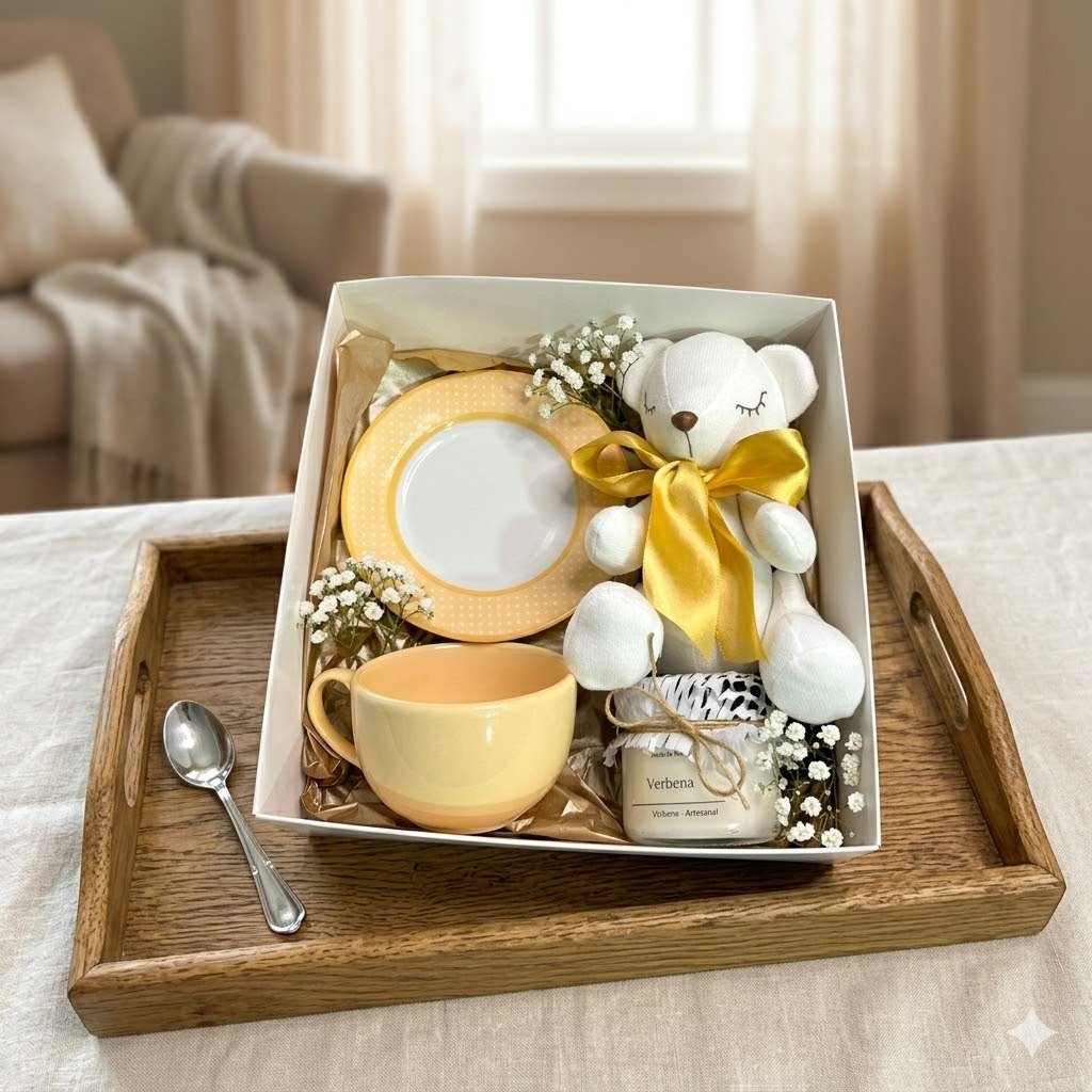 Kit Presente Maternidade e Batizado Box Boas-Vindas 