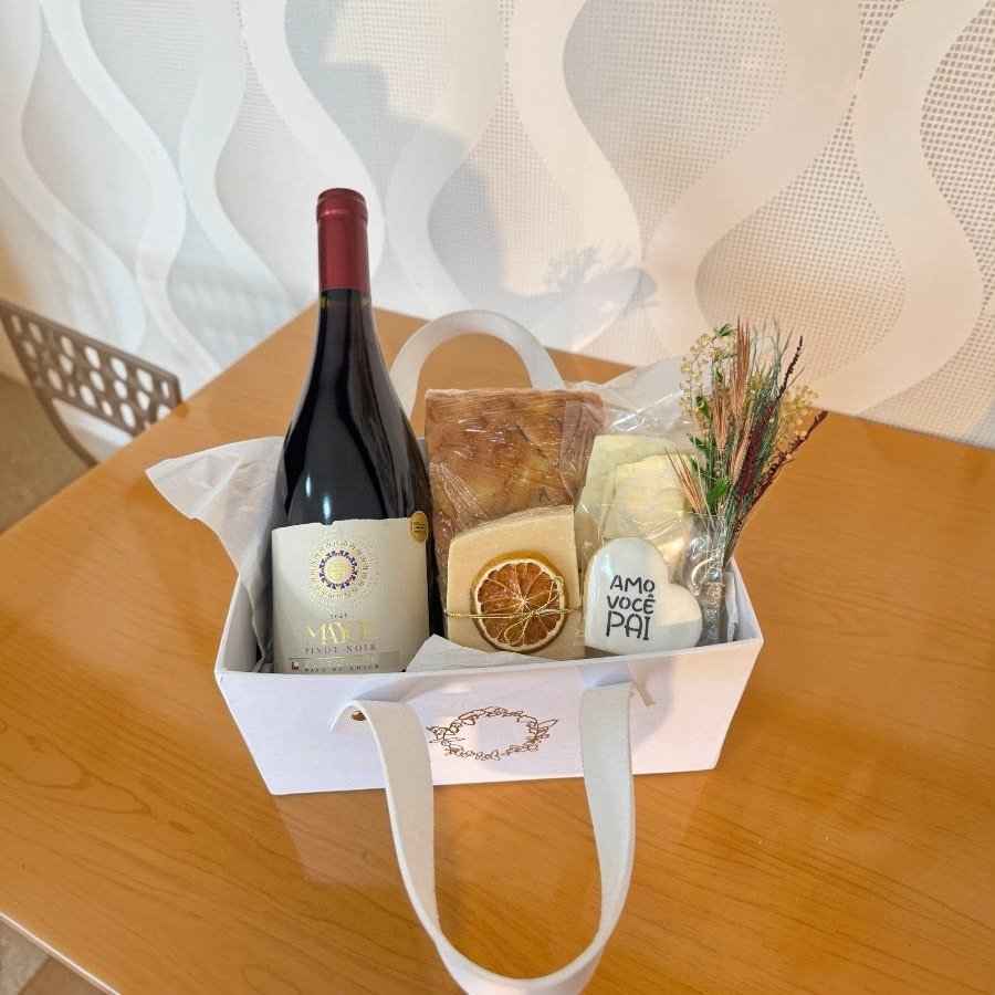 Cesta Vinho Premium Dia dos Pais