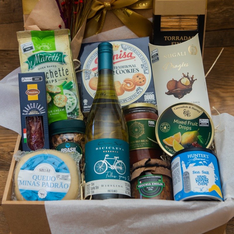 Cesta Gourmet Surpresa de Bicicleta 