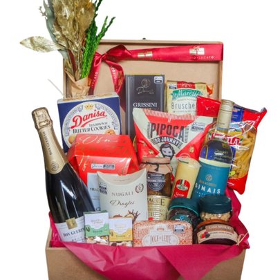 Cesta de Natal Gourmet Luxo Roma 20 itens