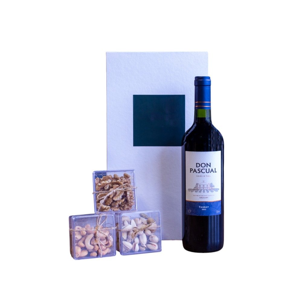 Cesta vinho e nuts