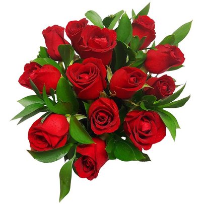 Delicado - 12 rosas vermelhas