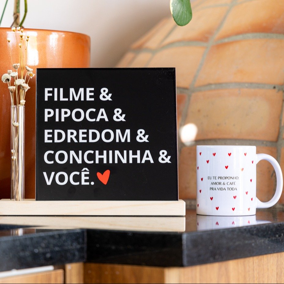 Kit Filme, Pipoca e Conchinha