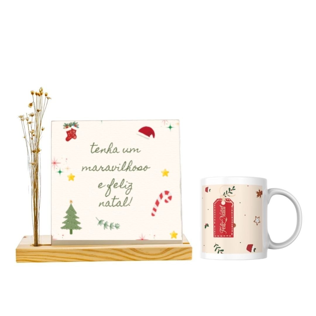 Kit Natal " Tenha Um Maravilhoso Natal"