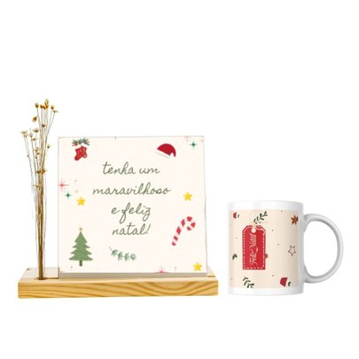 Kit Natal " Tenha Um Maravilhoso Natal"