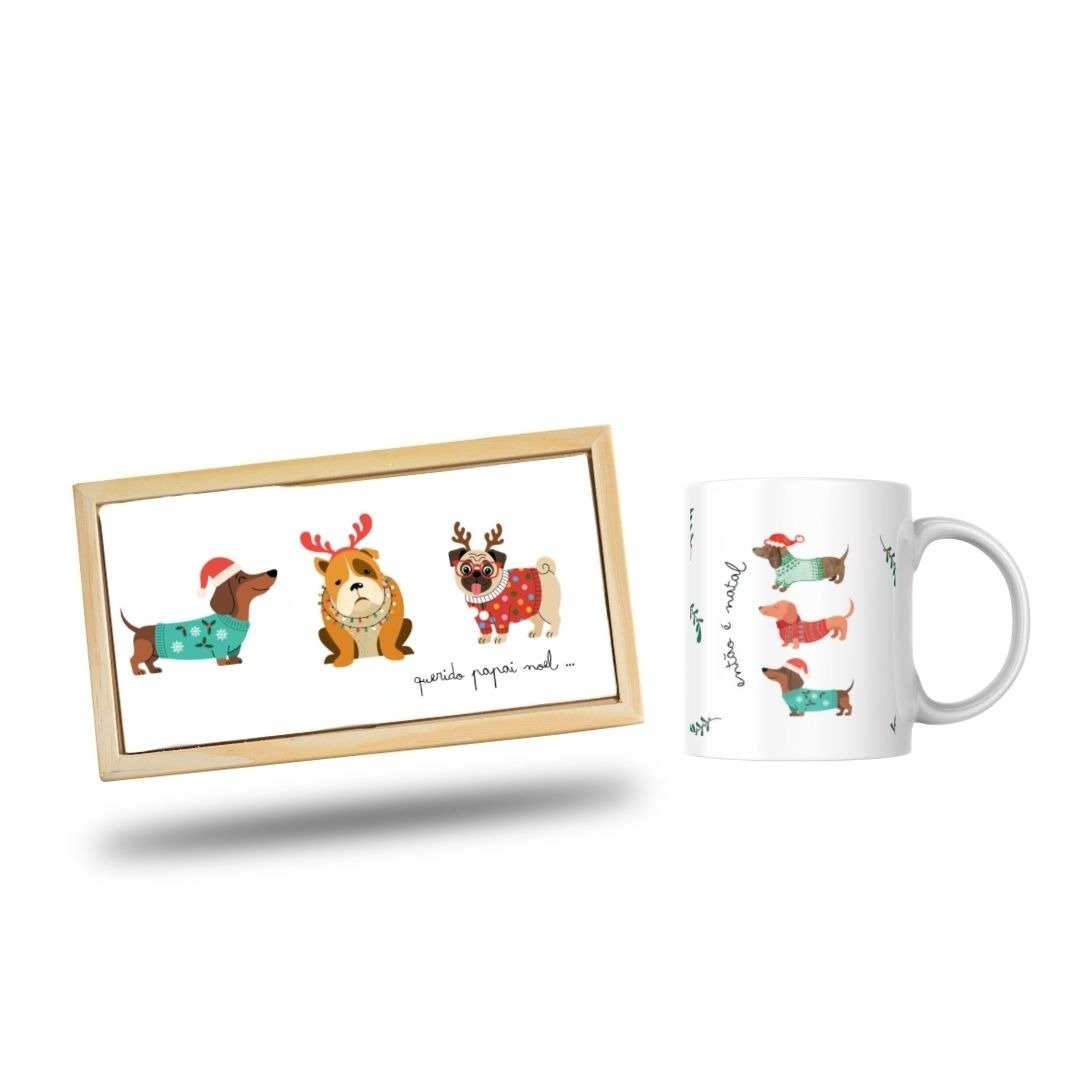 Kit de Natal - Cachorros Natalinos