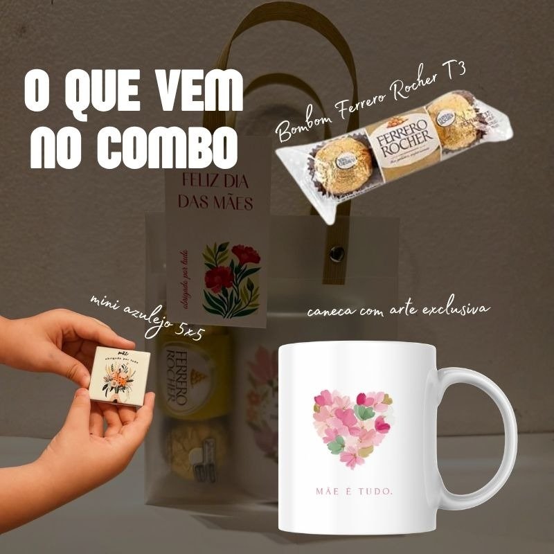 Kit caneca Mãe é tudo