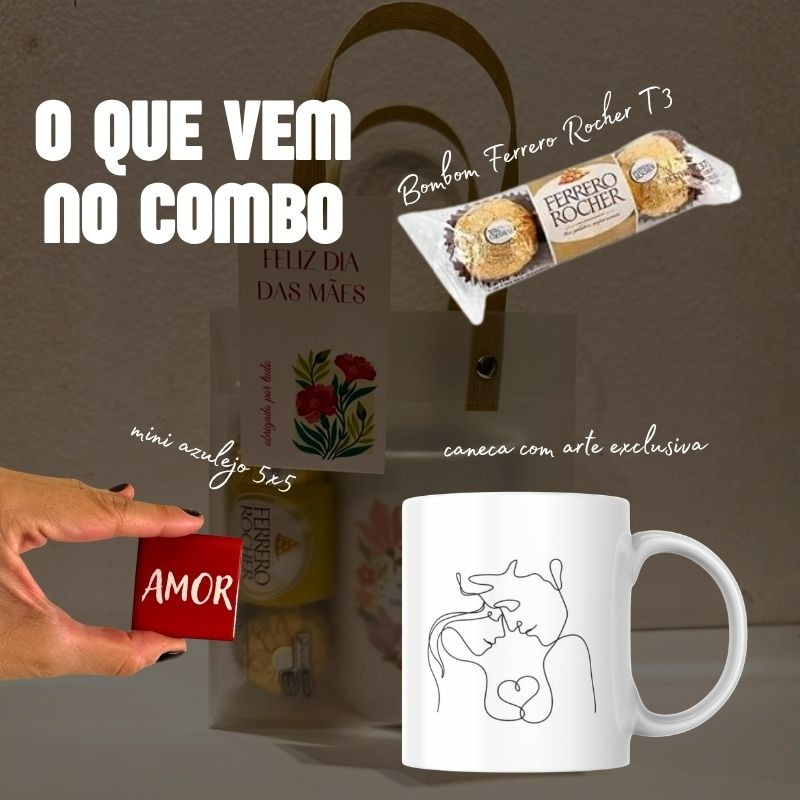 Kit Dia dos Namorados Caneca e íma Amor