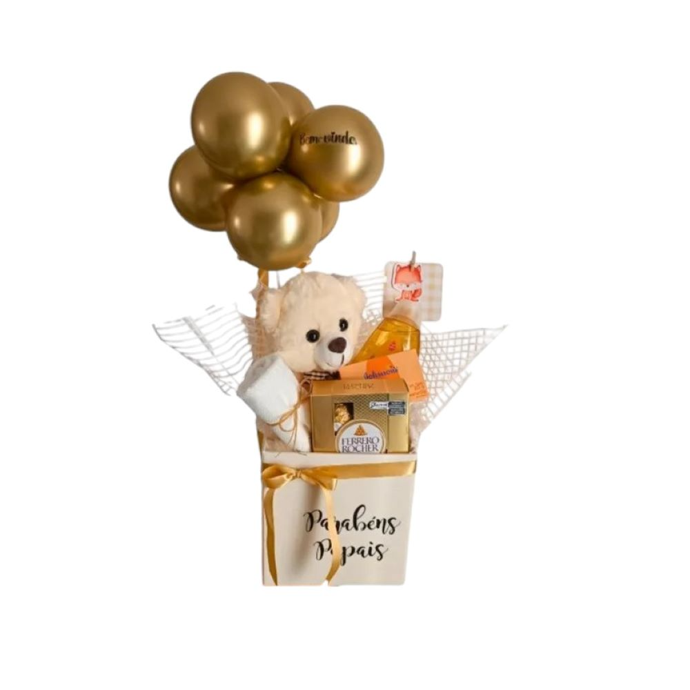 Box Maternidade Neutro Dourado