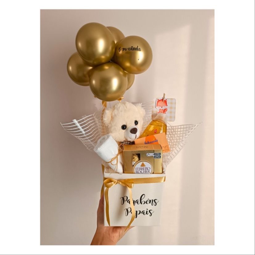 Box Maternidade Neutro Dourado