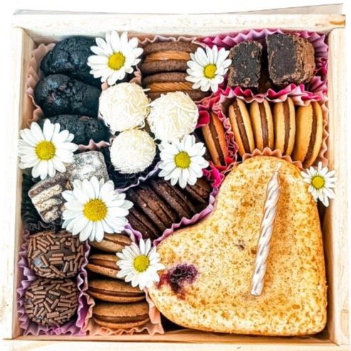 Cesta Presente Doce Parabéns Bakebox