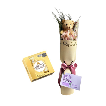 Mimo Buquê com Pelucia Dia da Mulher