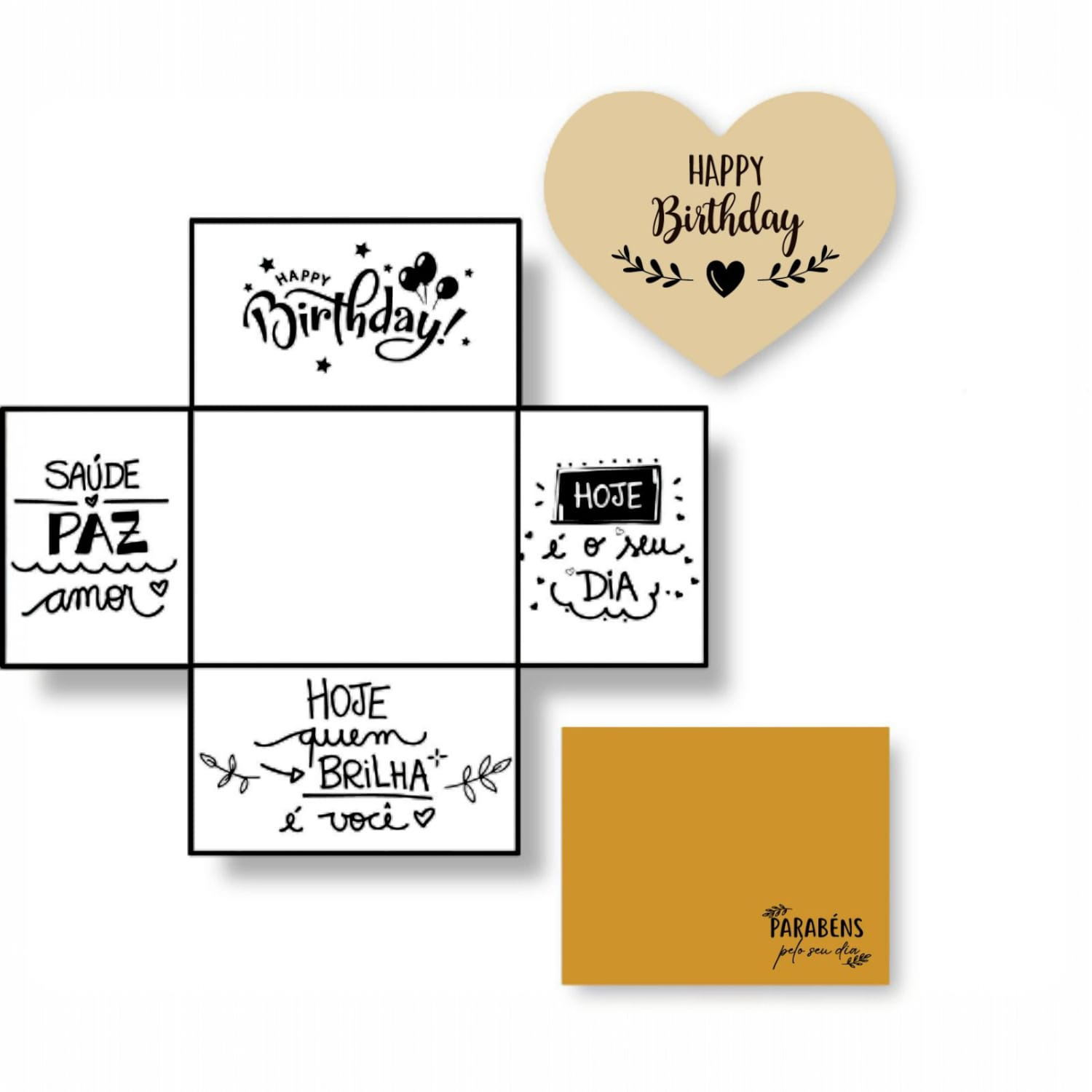 Box Aniversário Celebre Bolo, Doces e Salgados 