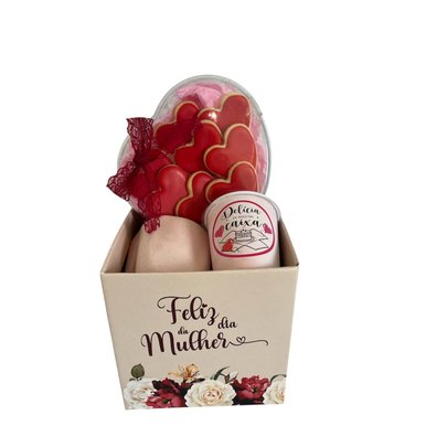 Kit Presente da Mulher com Caneca e Biscoitos Glaciado