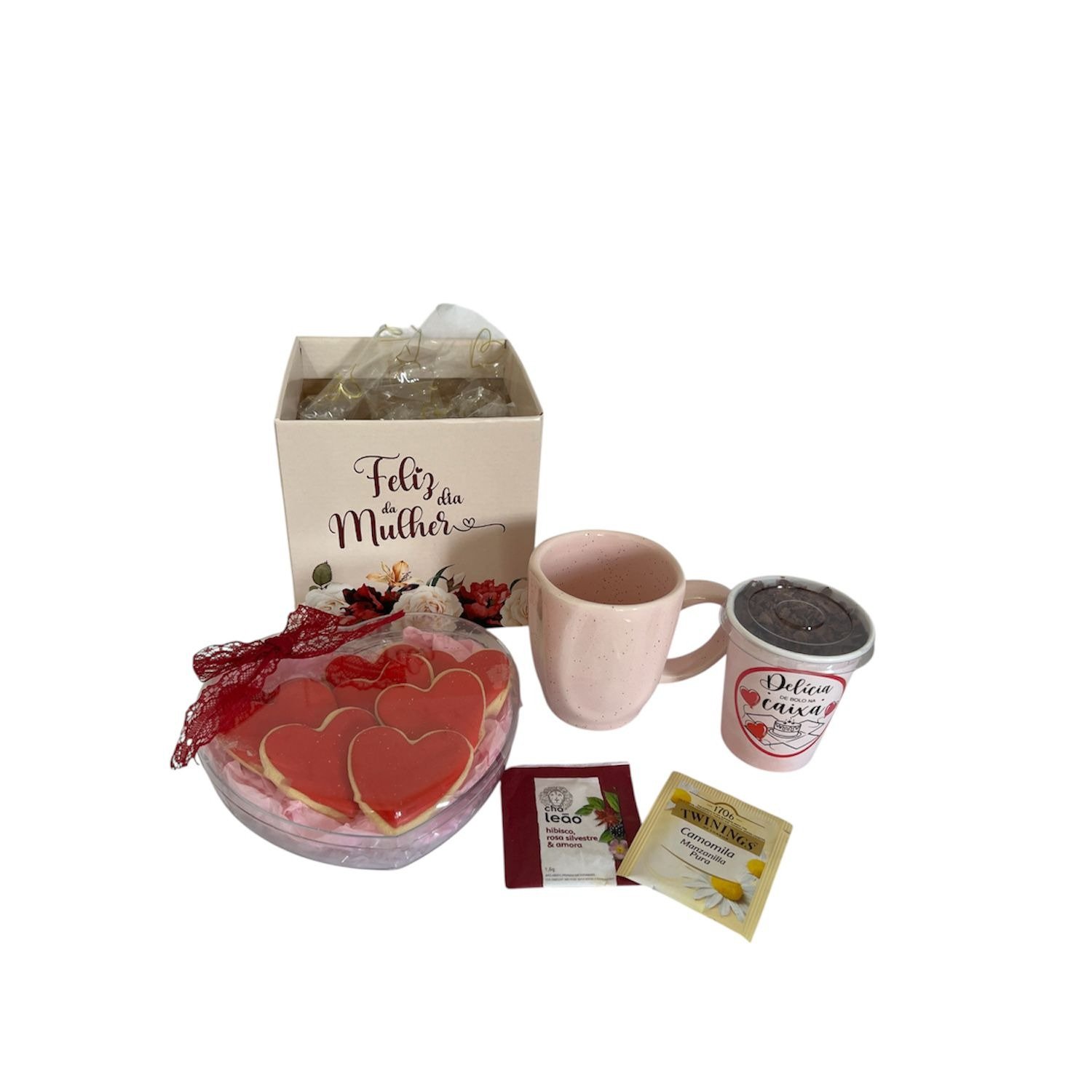 Kit Presente da Mulher com Caneca e Biscoitos Glaciado